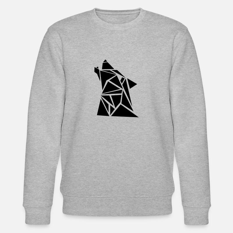 Wolf - Stanley/Stella Unisex Bio-Sweatshirt CHANGER  - Grau meliert