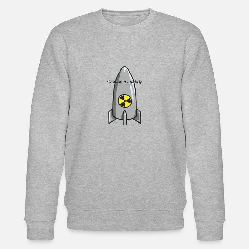 Rakete - Stanley/Stella Unisex Bio-Sweatshirt CHANGER  - Grau meliert