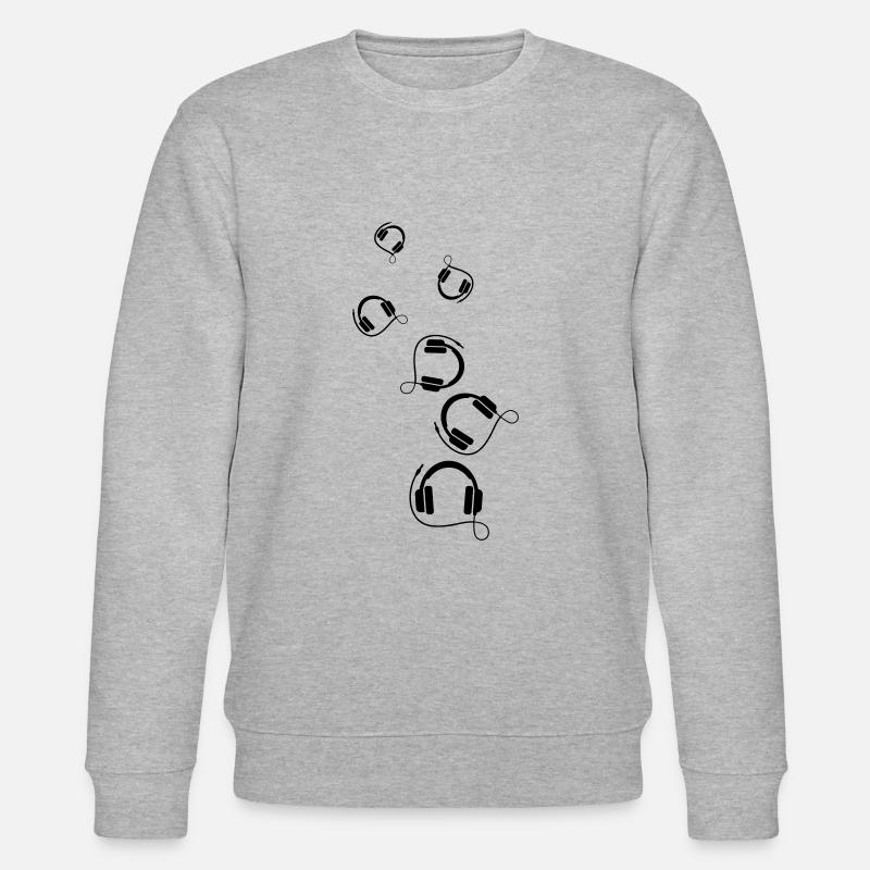 Kopfhörer Symbol - Stanley/Stella Unisex Bio-Sweatshirt CHANGER  - Grau meliert
