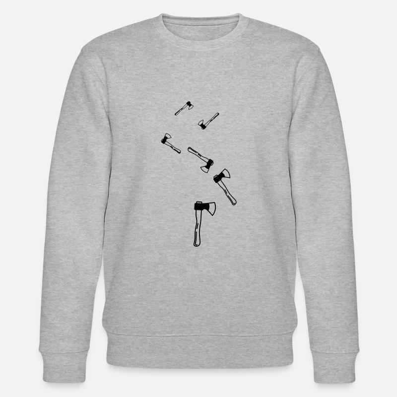 Axt Symbol - Stanley/Stella Unisex Bio-Sweatshirt CHANGER  - Grau meliert