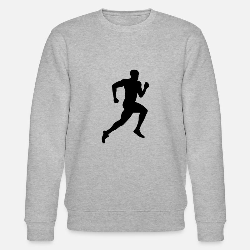 Sprinter, Running - man - Stanley/Stella CHANGER Unisex Organic Sweatshirt - heather grey