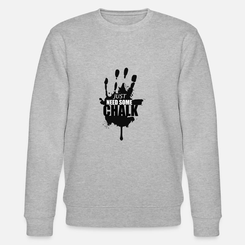 Bouldern Climbing Klettern - Stanley/Stella Unisex Bio-Sweatshirt CHANGER  - Grau meliert