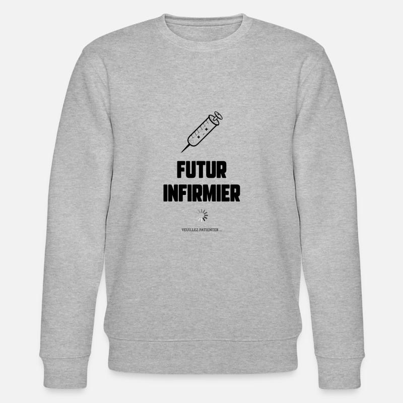 Futur infirmier - Sweat bio CHANGER Stanley/Stella Unisexe - gris chiné