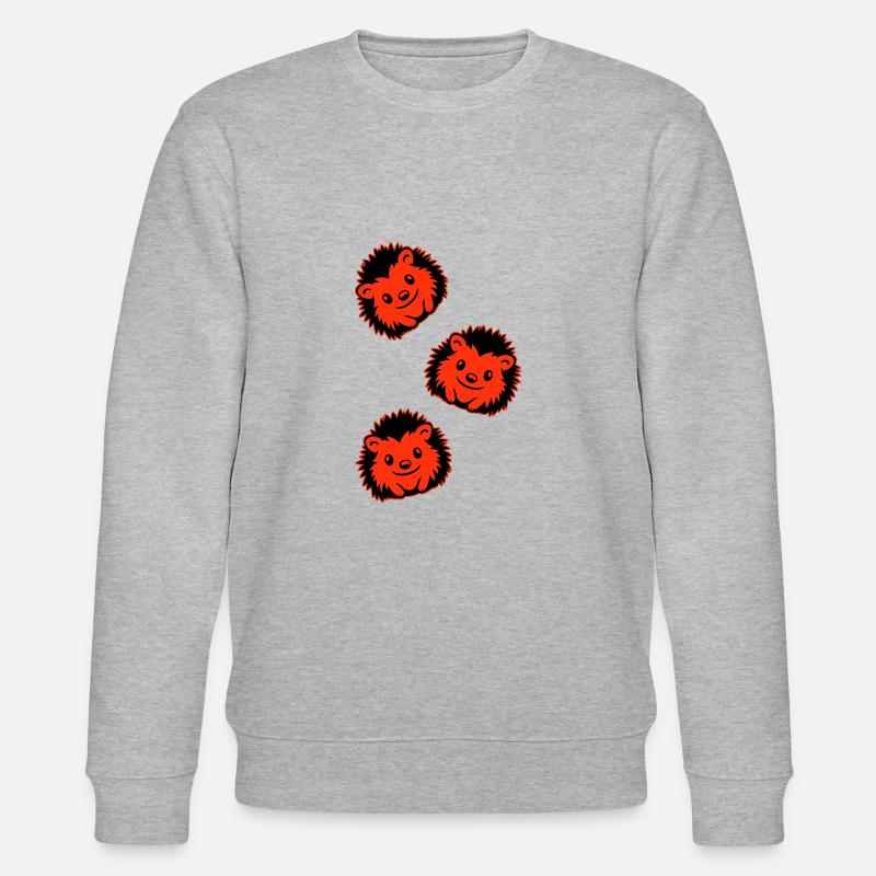 Hérisson Bande Dessinée Mignon - Sweat bio CHANGER Stanley/Stella Unisexe - gris chiné