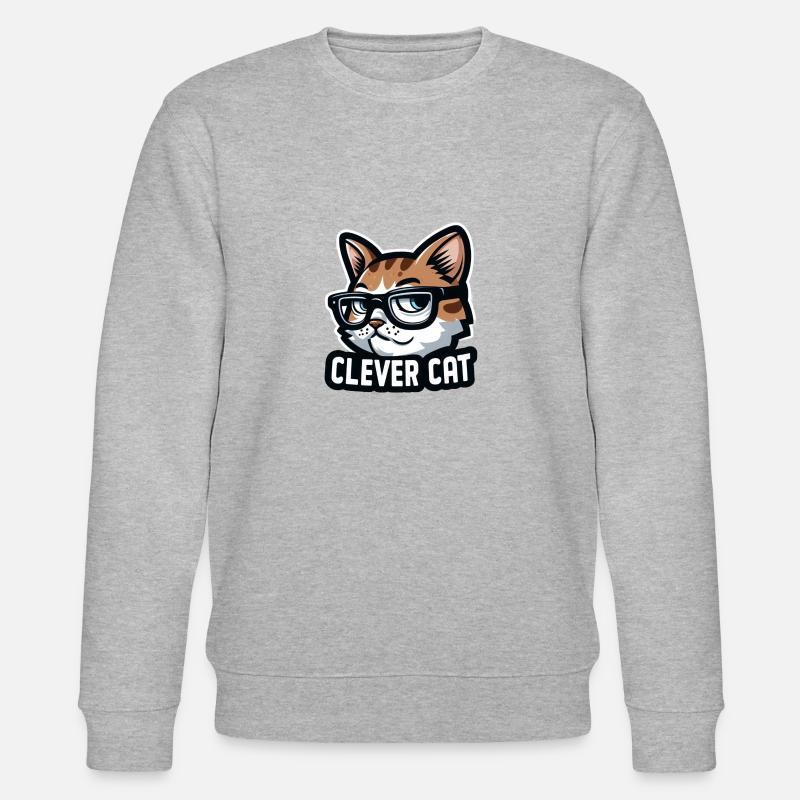 CHAT MALIN - Sweat bio CHANGER Stanley/Stella Unisexe - gris chiné