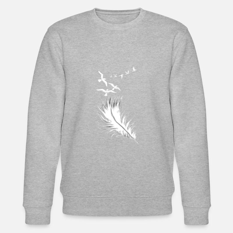 Feder - Stanley/Stella Unisex Bio-Sweatshirt CHANGER  - Grau meliert