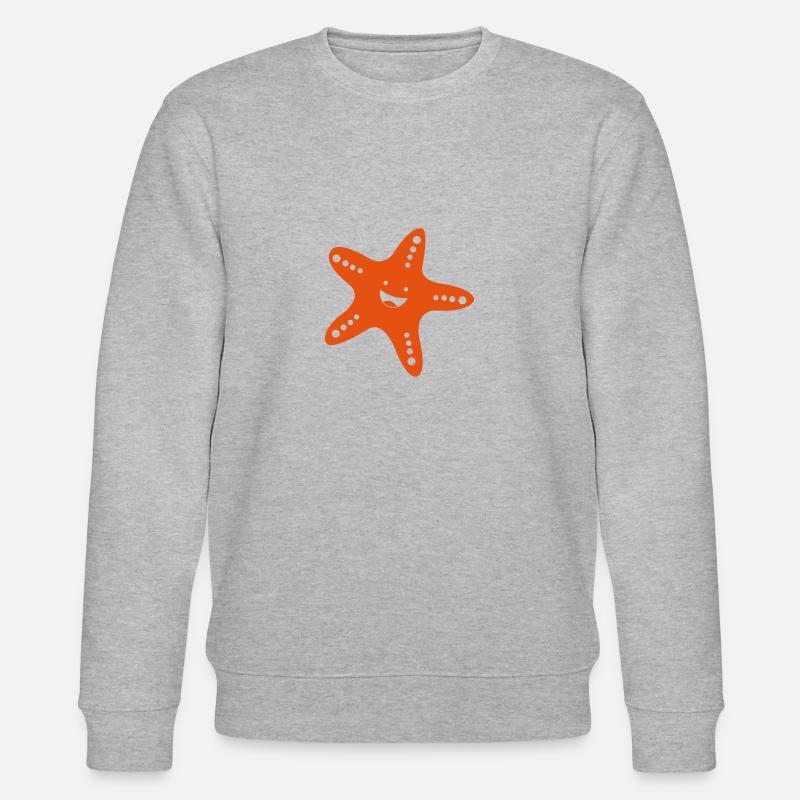 seestern 01 - Stanley/Stella Unisex Bio-Sweatshirt CHANGER  - Grau meliert