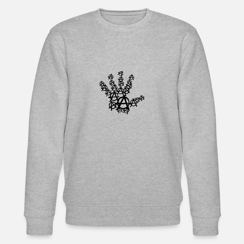 main hand anarchy mano8 - Sweat bio CHANGER Stanley/Stella Unisexe - gris chiné