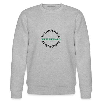 naturschutz westerwald - Stanley/Stella Unisex Bio-Sweatshirt CHANGER  - Grau meliert - Vorne - Nik (191cm) & Marisol (170cm)