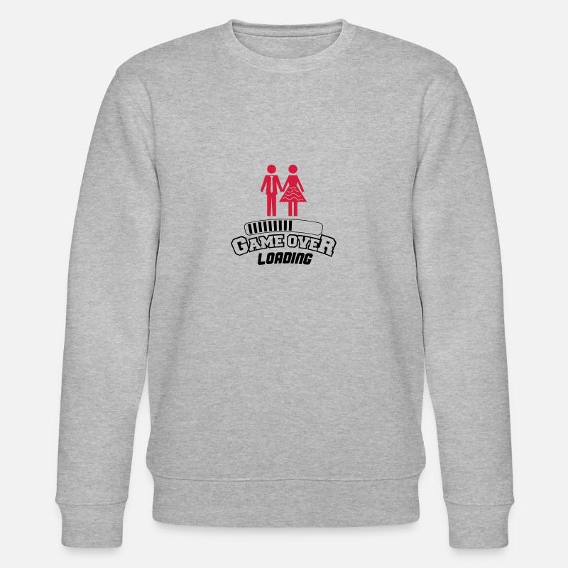 game over loading 2 - Stanley/Stella Unisex Bio-Sweatshirt CHANGER  - Grau meliert