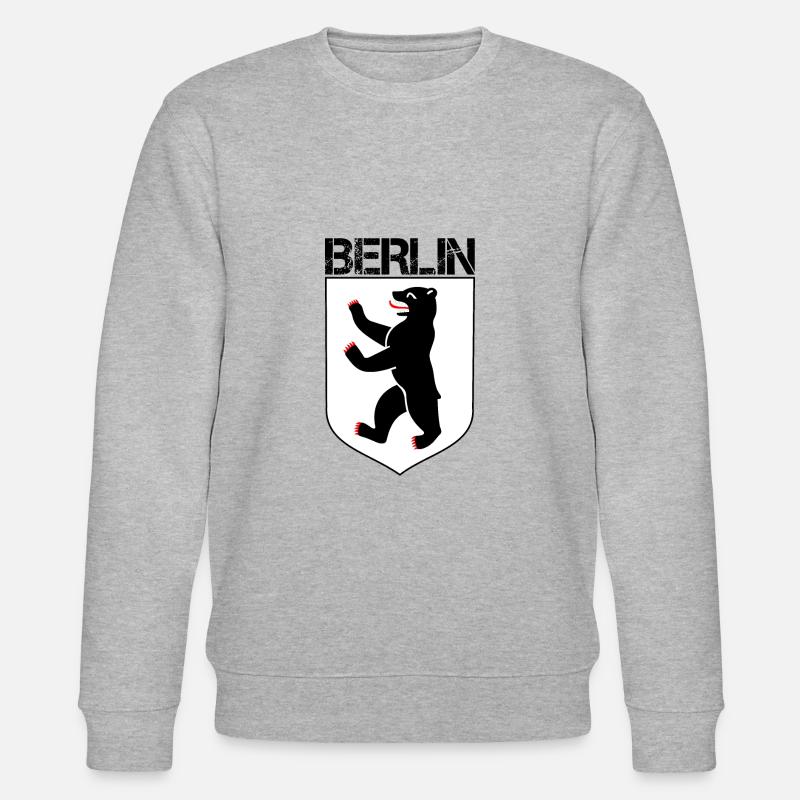 Blason de l’ours de Berlin - Sweat bio CHANGER Stanley/Stella Unisexe - gris chiné