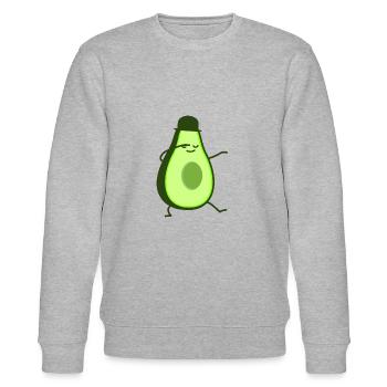 Avocat Dabbing (b) - Sweat bio CHANGER Stanley/Stella Unisexe - gris chiné - Devant - Nik (191cm) & Marisol (170cm)