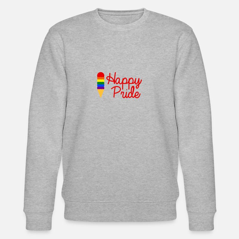 Happy Pride Gay - Stanley/Stella Unisex Bio-Sweatshirt CHANGER  - Grau meliert