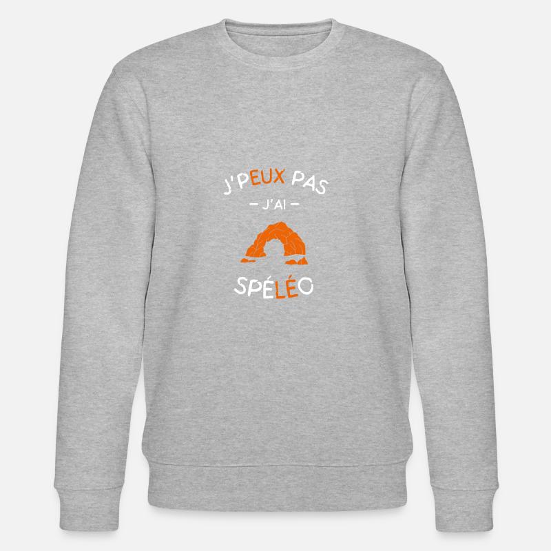 J'peux pas j'ai Spéléo - Sweat bio CHANGER Stanley/Stella Unisexe - gris chiné