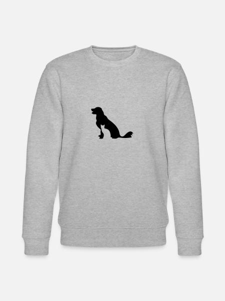 dog and cat - Stanley/Stella CHANGER Unisex Organic Sweatshirt - heather grey