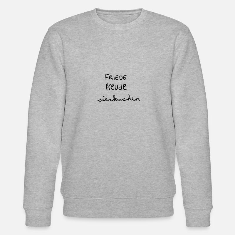 Friede - Freude - Eierkuchen - Stanley/Stella Unisex Bio-Sweatshirt CHANGER - Grau meliert