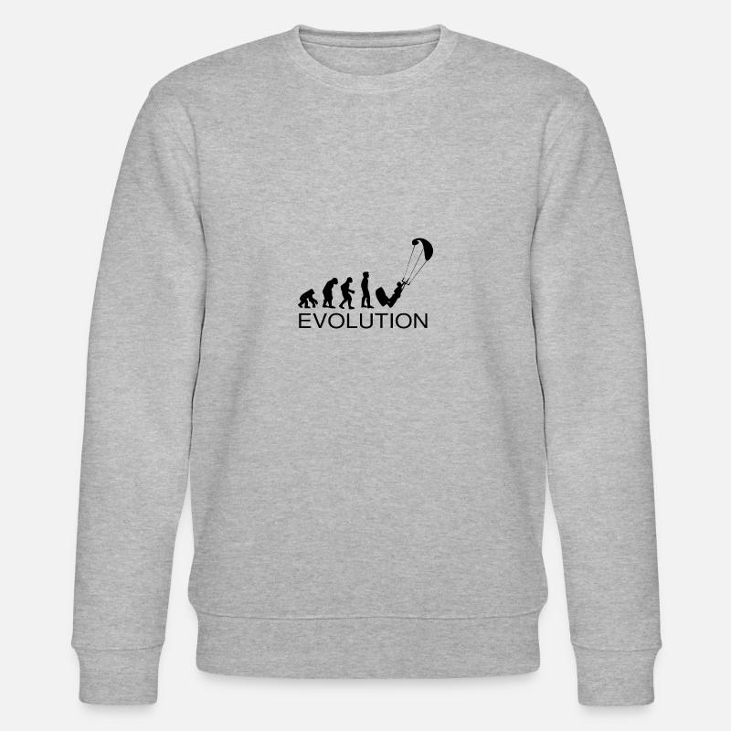 Évolution Kite Surf - Sweat bio CHANGER Stanley/Stella Unisexe - gris chiné