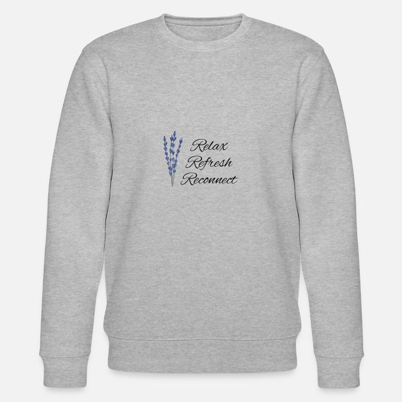 Relax Refresh Reconnect - Stanley/Stella Unisex Bio-Sweatshirt CHANGER  - Grau meliert