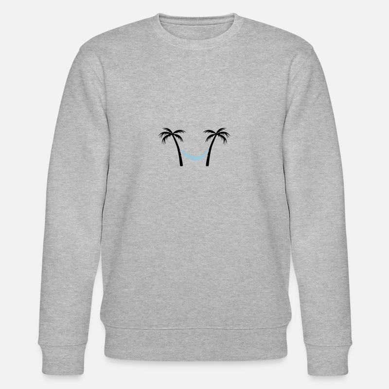 palmen haengematte 2 - Stanley/Stella Unisex Bio-Sweatshirt CHANGER  - Grau meliert