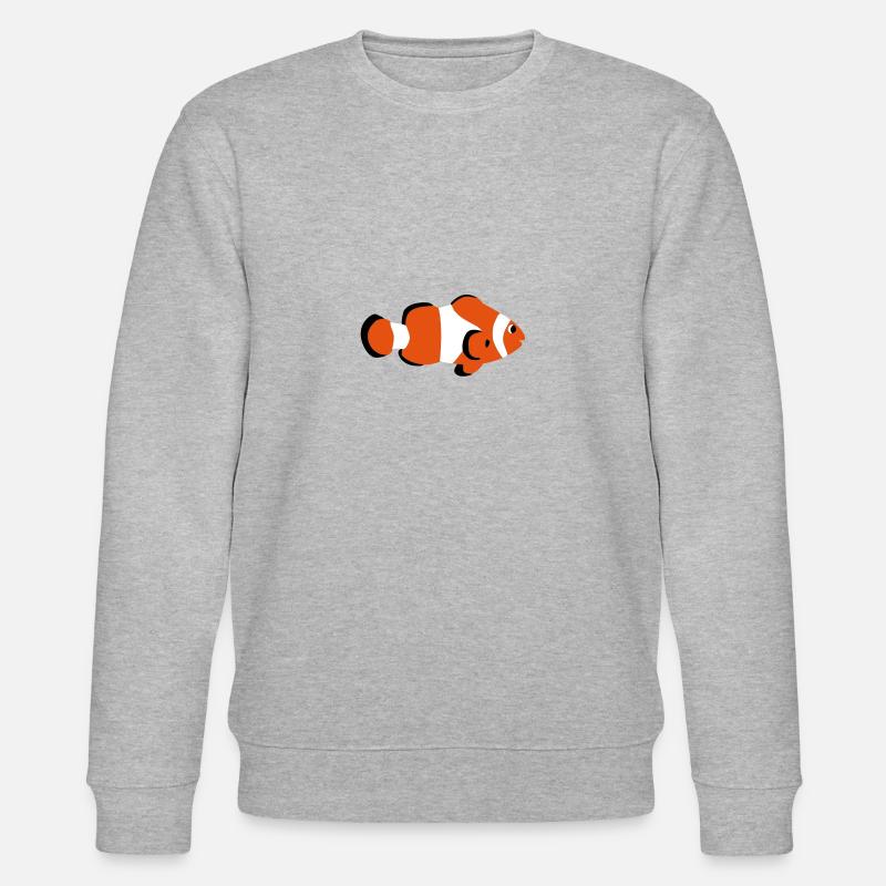 Clownsfisch Vektor - Stanley/Stella Unisex Bio-Sweatshirt CHANGER  - Grau meliert