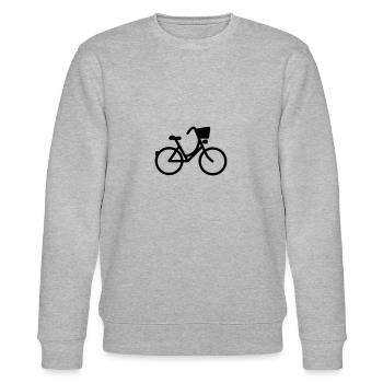 Idée cadeau vélo holland wheel holland wheel - Sweat bio CHANGER Stanley/Stella Unisexe - gris chiné - Devant - Nik (191cm) & Marisol (170cm)