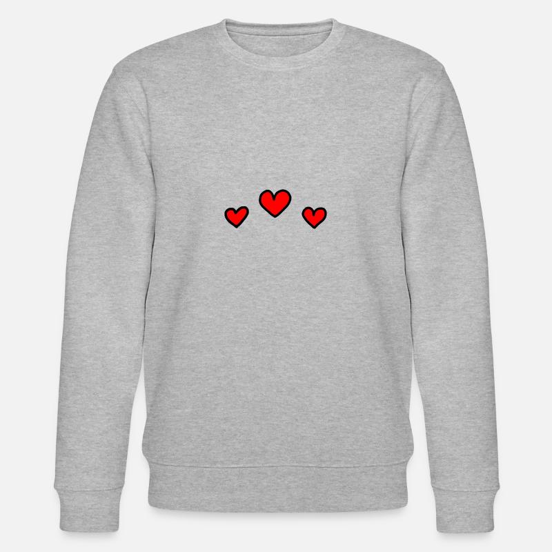 Herzen - Stanley/Stella Unisex Bio-Sweatshirt CHANGER  - Grau meliert