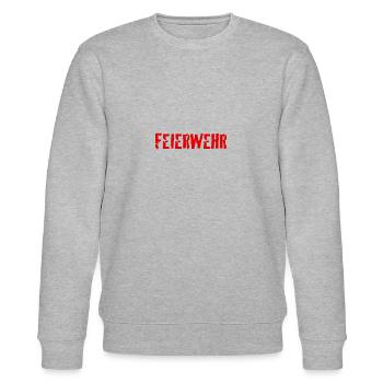 Feiern mit der Feuerwehr - Stanley/Stella Unisex Bio-Sweatshirt CHANGER  - Grau meliert - Vorne - Nik (191cm) & Marisol (170cm)