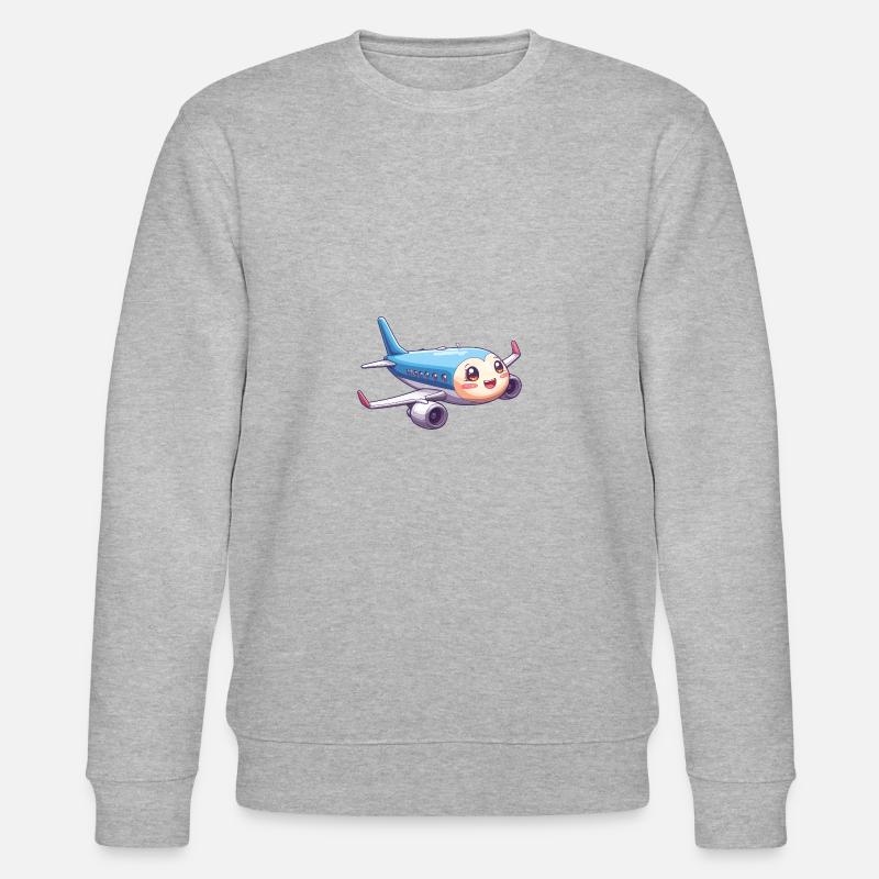 Avion mignon - Sweat bio CHANGER Stanley/Stella Unisexe - gris chiné