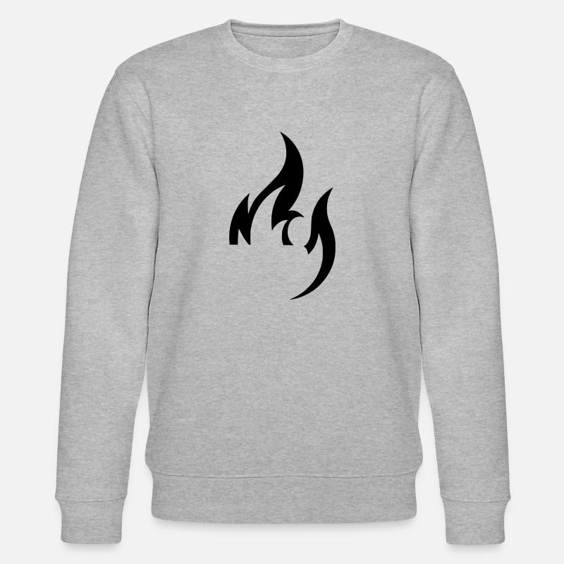 flamme - Stanley/Stella Unisex Bio-Sweatshirt CHANGER  - Grau meliert