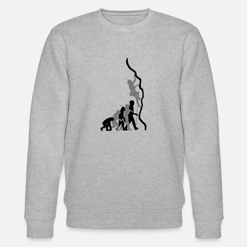 ClimbEvolution 2c - Stanley/Stella Unisex Bio-Sweatshirt CHANGER  - Grau meliert
