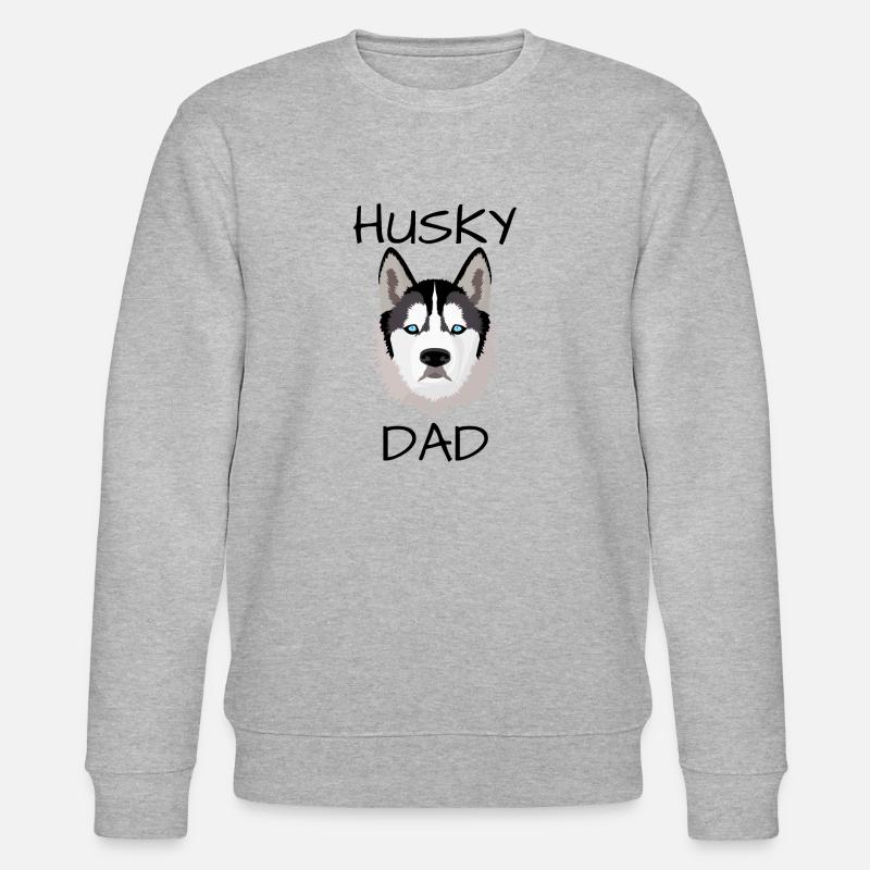 Husky Dad - Stanley/Stella Unisex Bio-Sweatshirt CHANGER  - Grau meliert