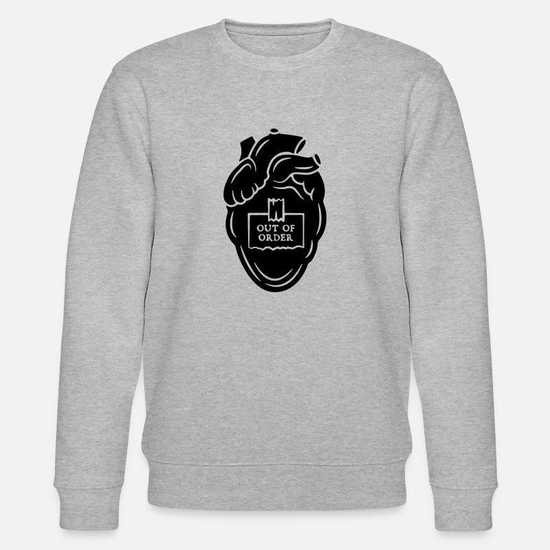 Cœur - Hors d’usage - Sweat bio CHANGER Stanley/Stella Unisexe - gris chiné