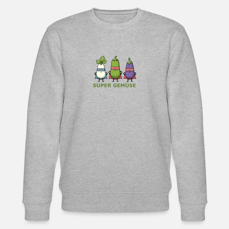 De bons légumes - Sweat bio CHANGER Stanley/Stella Unisexe - gris chiné