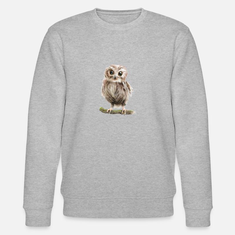 eule - Stanley/Stella Unisex Bio-Sweatshirt CHANGER  - Grau meliert