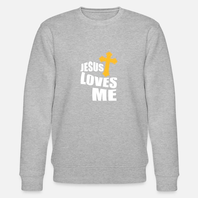 jésus m’aime - Sweat bio CHANGER Stanley/Stella Unisexe - gris chiné
