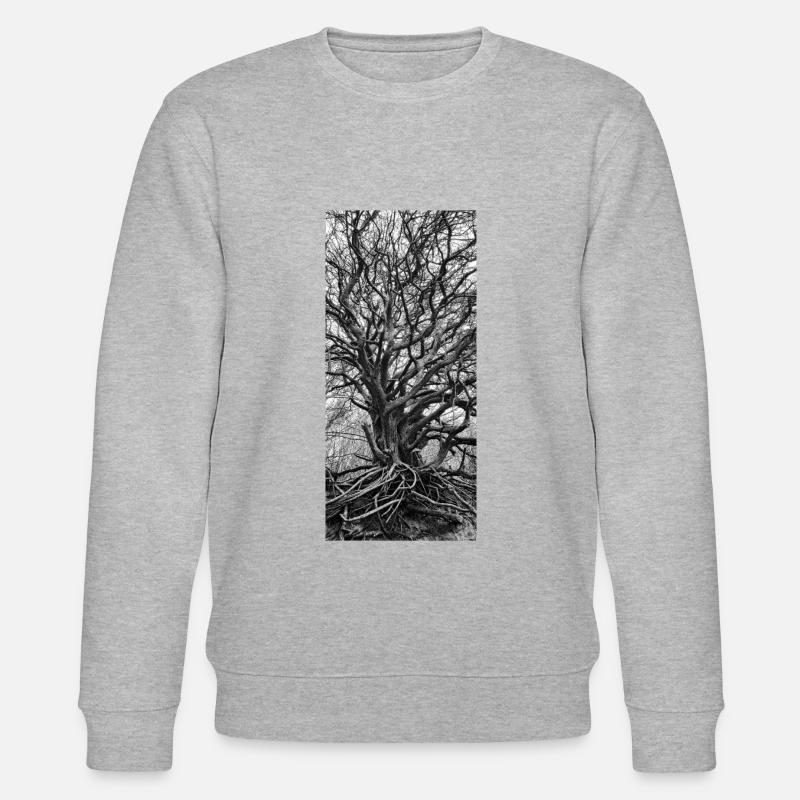 Der Weltenbaum - Stanley/Stella Unisex Bio-Sweatshirt CHANGER  - Grau meliert