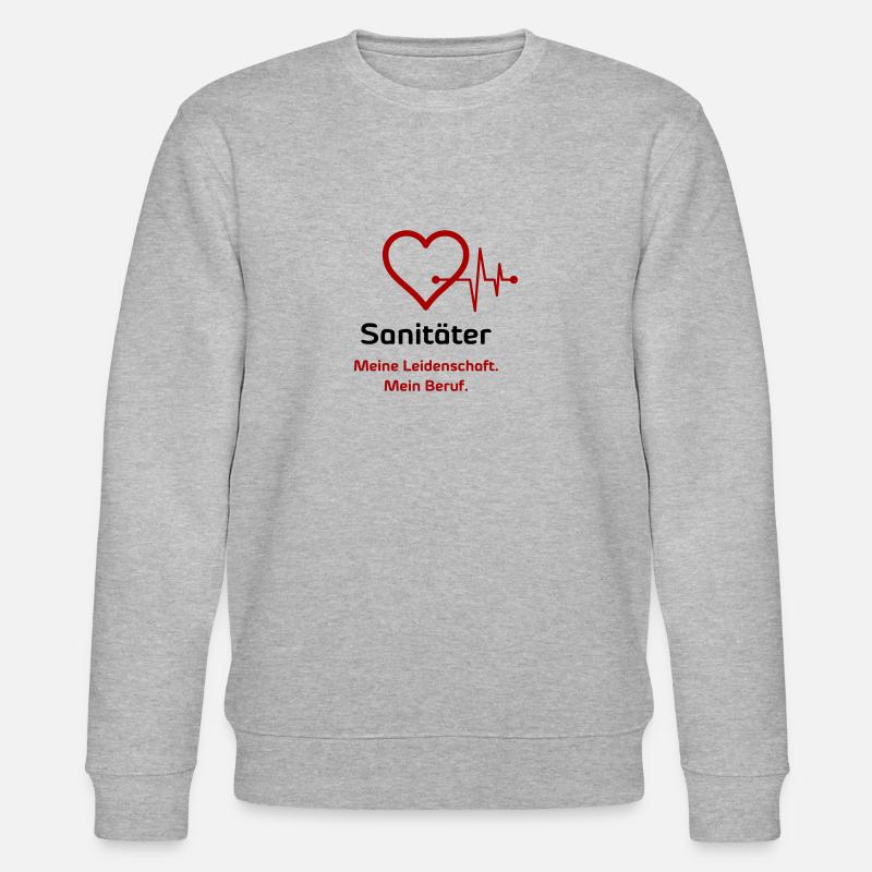 Sanitäter - Stanley/Stella Unisex Bio-Sweatshirt CHANGER  - Grau meliert