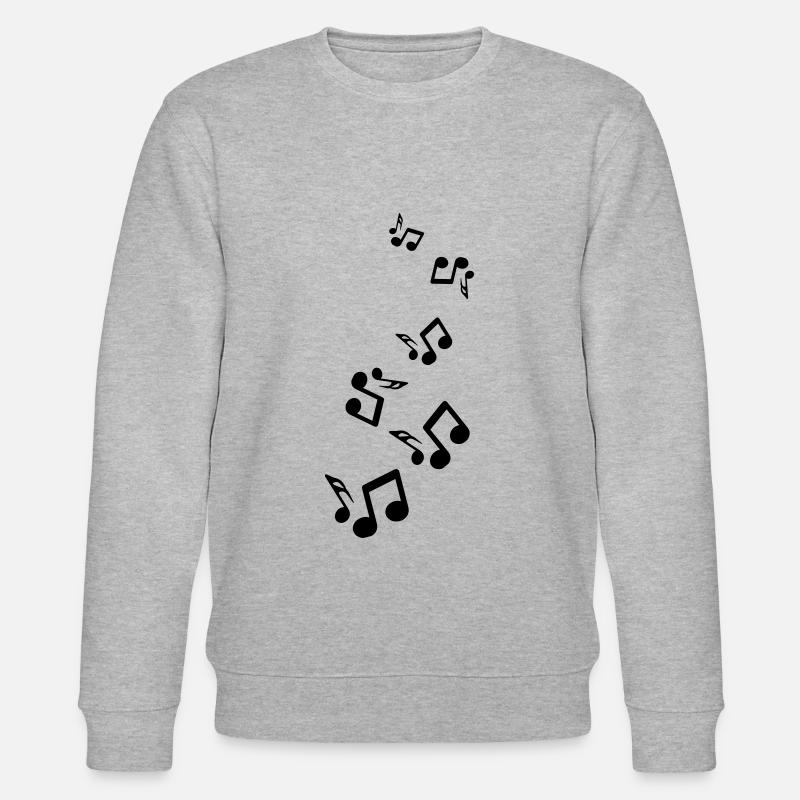 Musical notes sign - Stanley/Stella CHANGER Unisex Organic Sweatshirt - heather grey