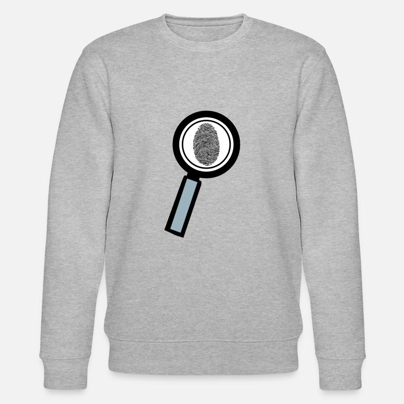 Lupe empreinte digitale - Sweat bio CHANGER Stanley/Stella Unisexe - gris chiné