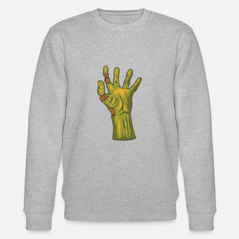 Zombie Hand - Stanley/Stella Unisex Bio-Sweatshirt CHANGER - Grau meliert