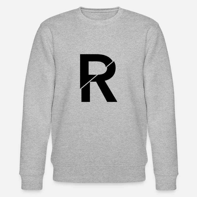 R broken - Stanley/Stella CHANGER Unisex Organic Sweatshirt - heather grey