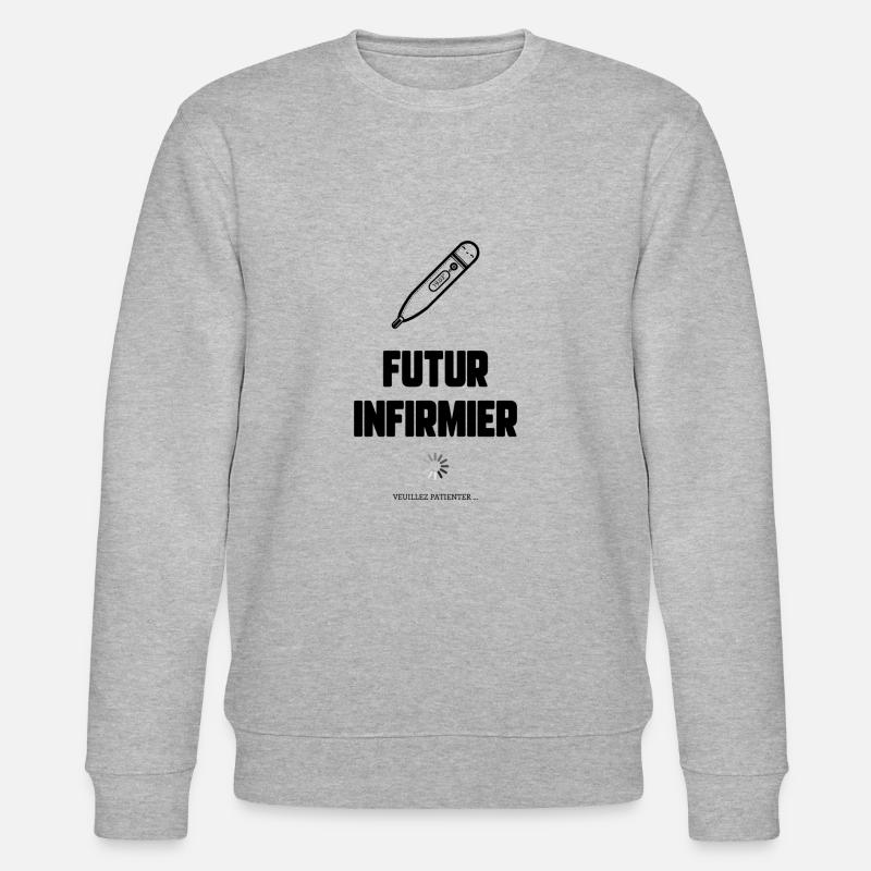 Futur infirmier - Sweat bio CHANGER Stanley/Stella Unisexe - gris chiné