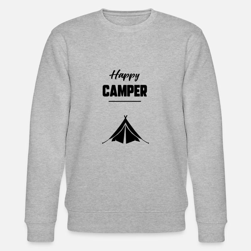 Glücklicher Camper - Stanley/Stella Unisex Bio-Sweatshirt CHANGER  - Grau meliert