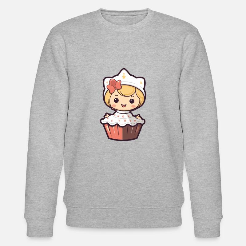 Backfee Fee Backen Kuchen - Stanley/Stella Unisex Bio-Sweatshirt CHANGER  - Grau meliert