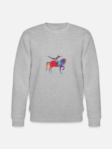 Voltige,Sports équestres,Chevaux,Graffiti - Sweat bio CHANGER Stanley/Stella Unisexe - gris chiné