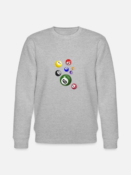 billardkugeln,billard,kugeln,kostüm - Stanley/Stella Unisex Bio-Sweatshirt CHANGER - Grau meliert