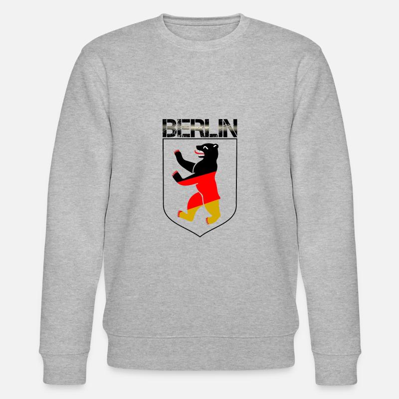Blason de l’ours de Berlin - Sweat bio CHANGER Stanley/Stella Unisexe - gris chiné