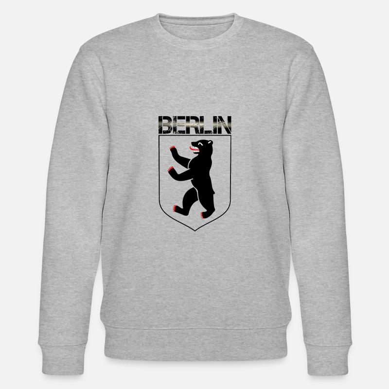 Blason de l’ours de Berlin - Sweat bio CHANGER Stanley/Stella Unisexe - gris chiné
