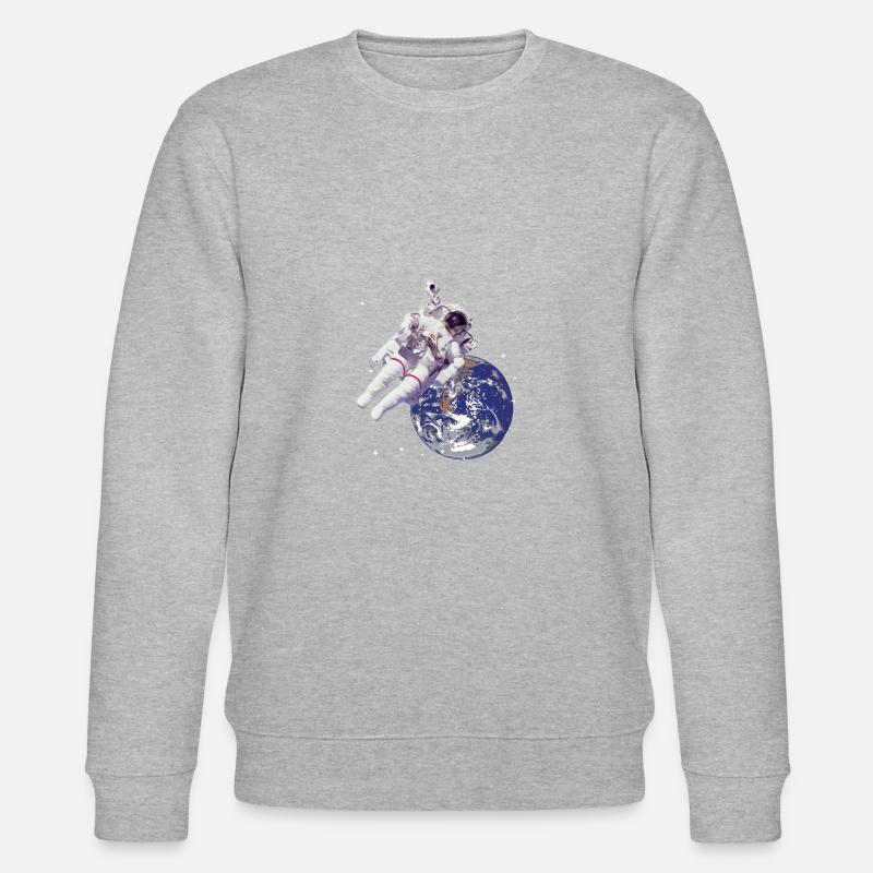Astronaute dans l'espace - Sweat bio CHANGER Stanley/Stella Unisexe - gris chiné