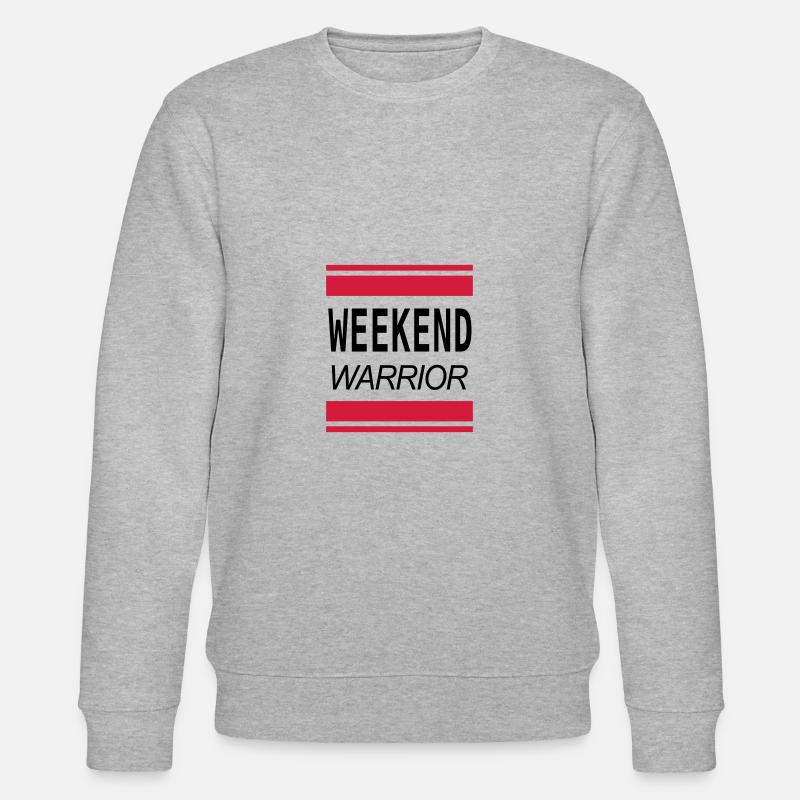 Weekend Warrior - Stanley/Stella Unisex Bio-Sweatshirt CHANGER  - Grau meliert